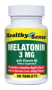 HEALTHY SENSE MELATONIN 3MG WTIH VITAMIN B6