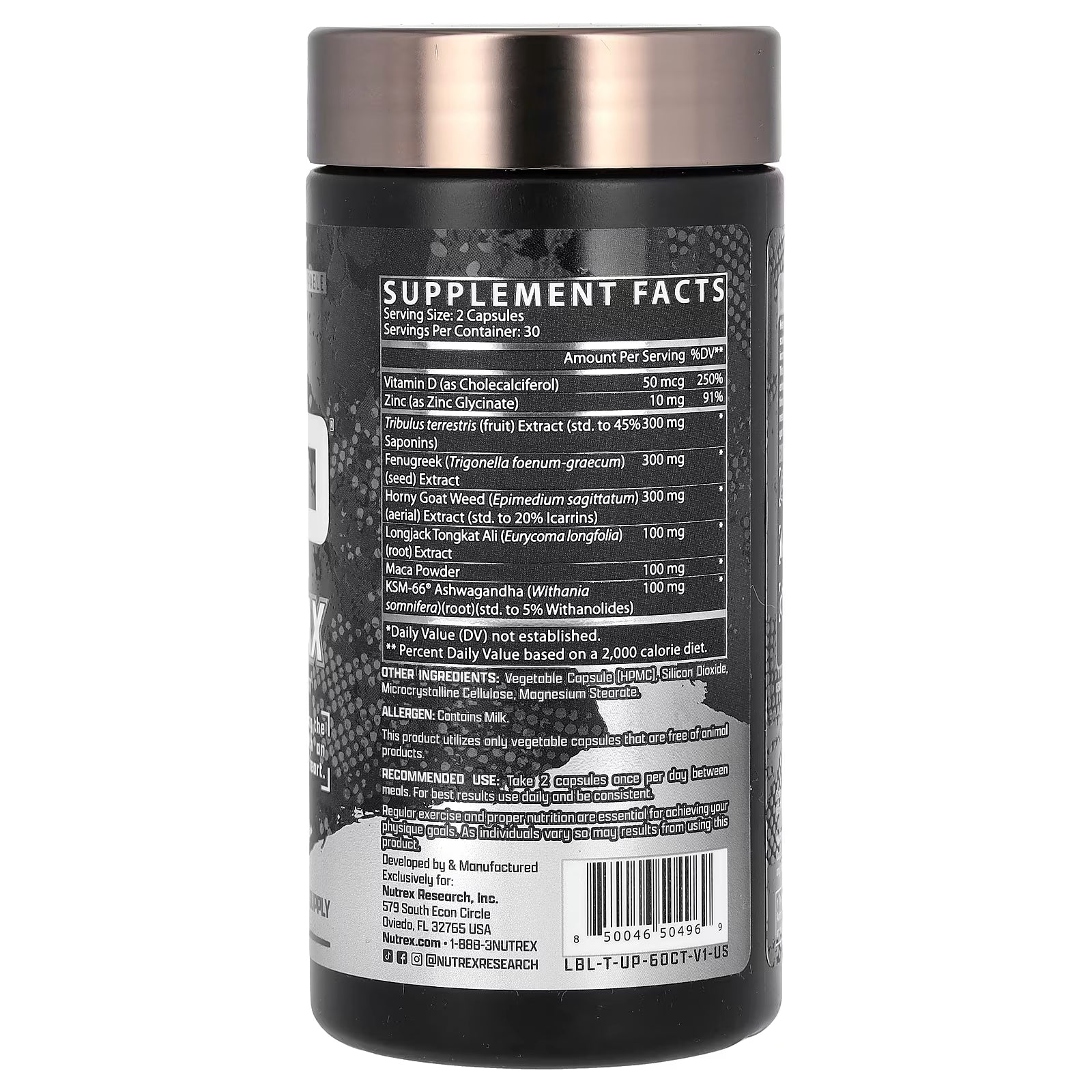 Nutrex Research, T-Up Max, 60 Capsules