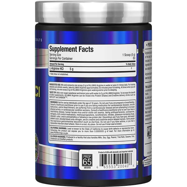 Allmax - Arginine HCl 400 g