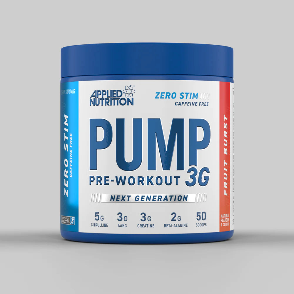 PUMP 3G CAFFEINE FREE PRE WORKOUT  375G