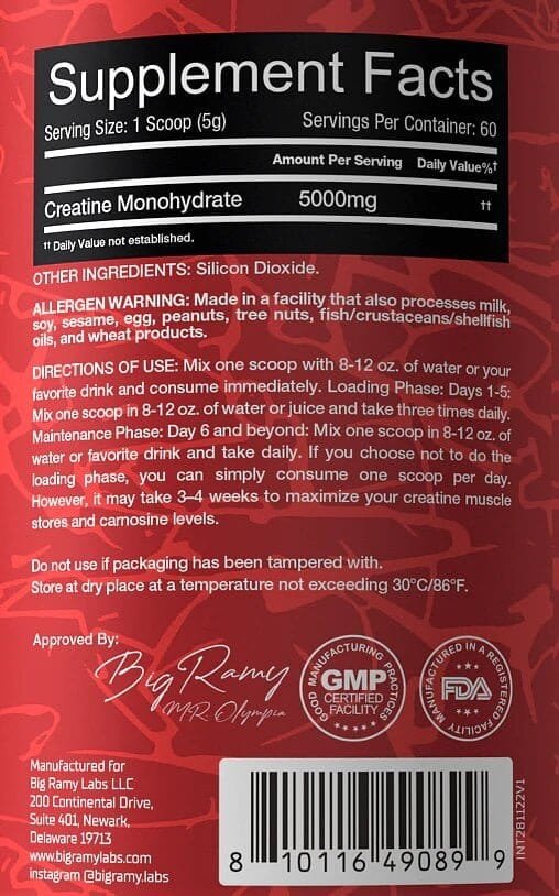 Big Ramy Labs - Red Rex Creatine
