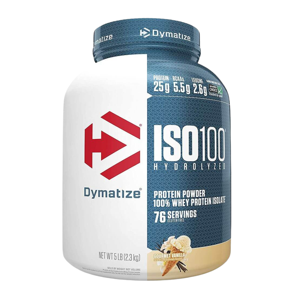 Dymatize-ISO 100 supplement facts and nutrition information label