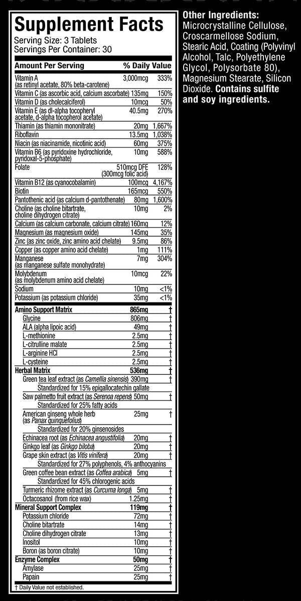 MuscleTech - Platinum Multivitamin 90 Tablets