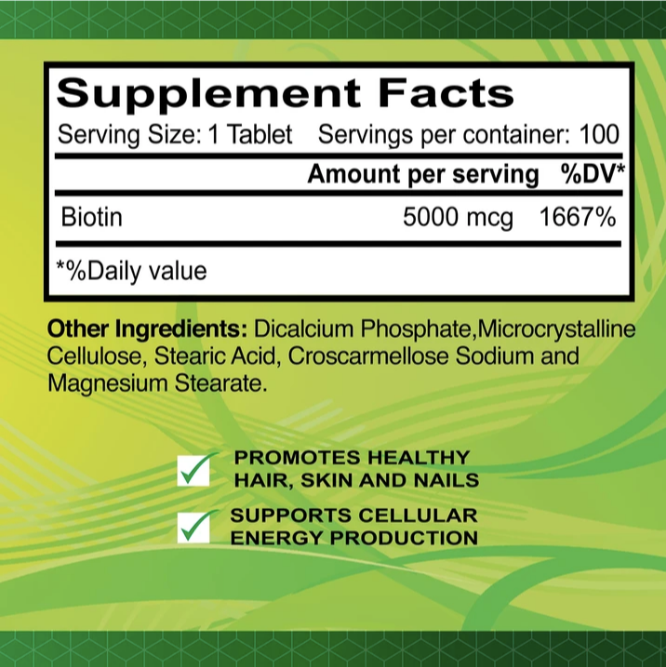 BIOTIN 5000 MCG