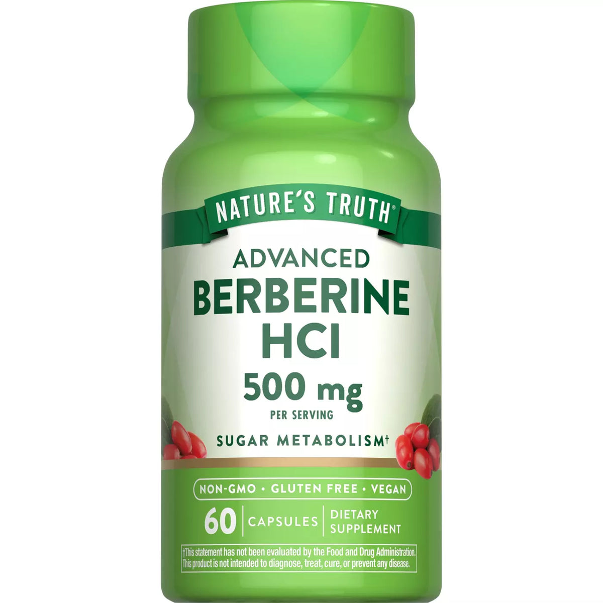 Nature's Truth - Advanced Berberine HCl 500 mg 60 Capsules