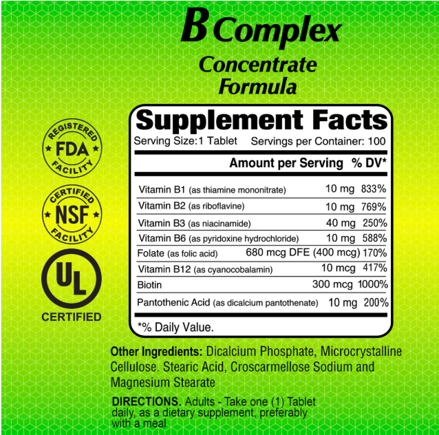 B-Complex Concentrate Formula
