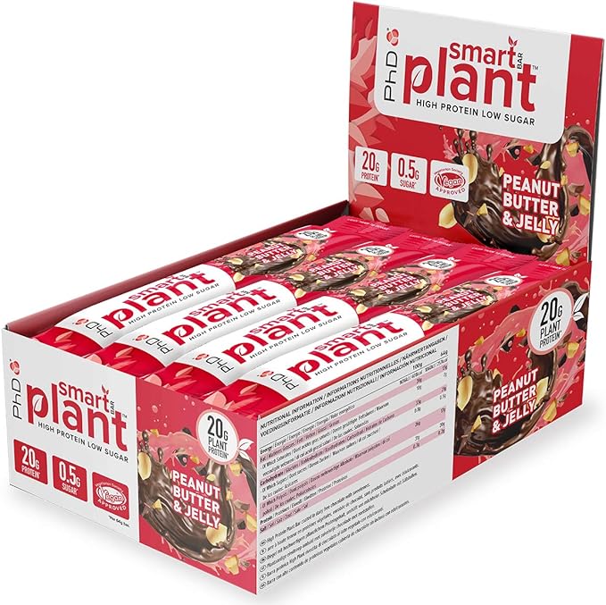 PHD Smart Plant Protein Bar - Peanut Butter & Jelly