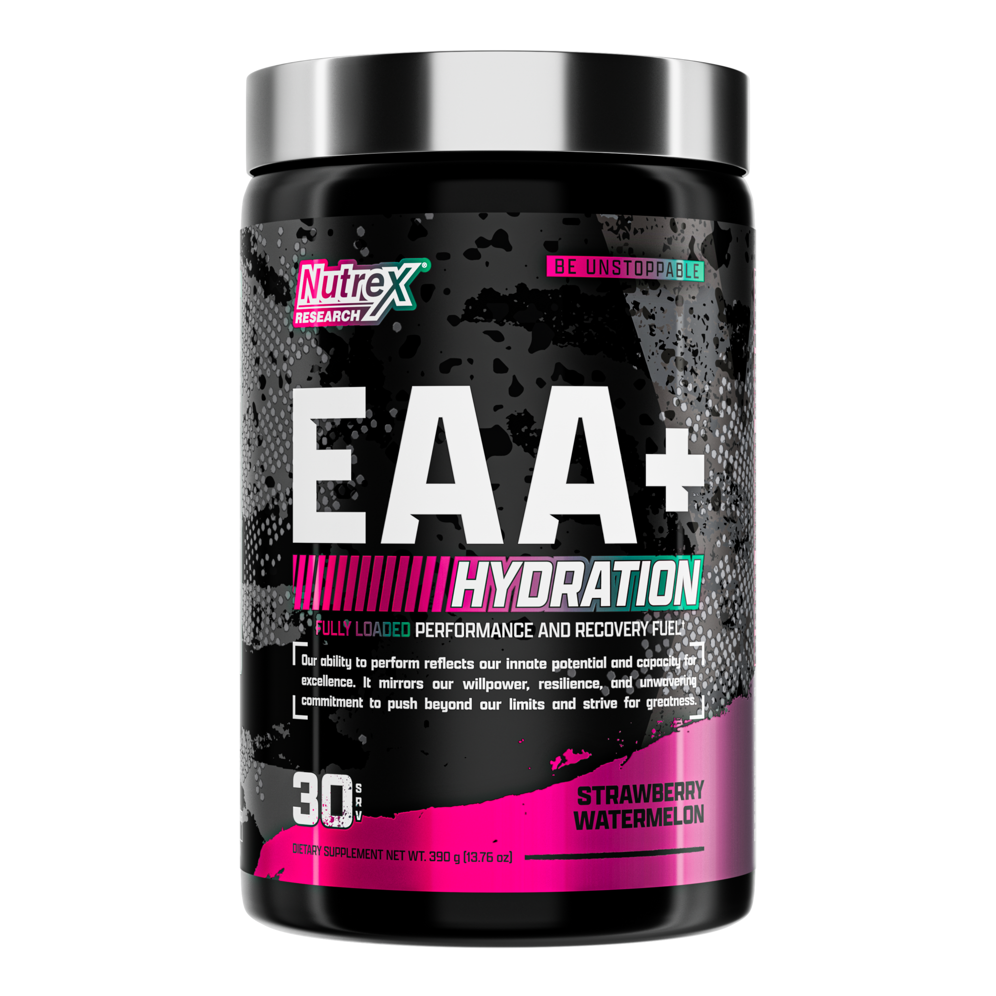 NUTREX - EAA+ Hydration supplement facts and nutrition information label