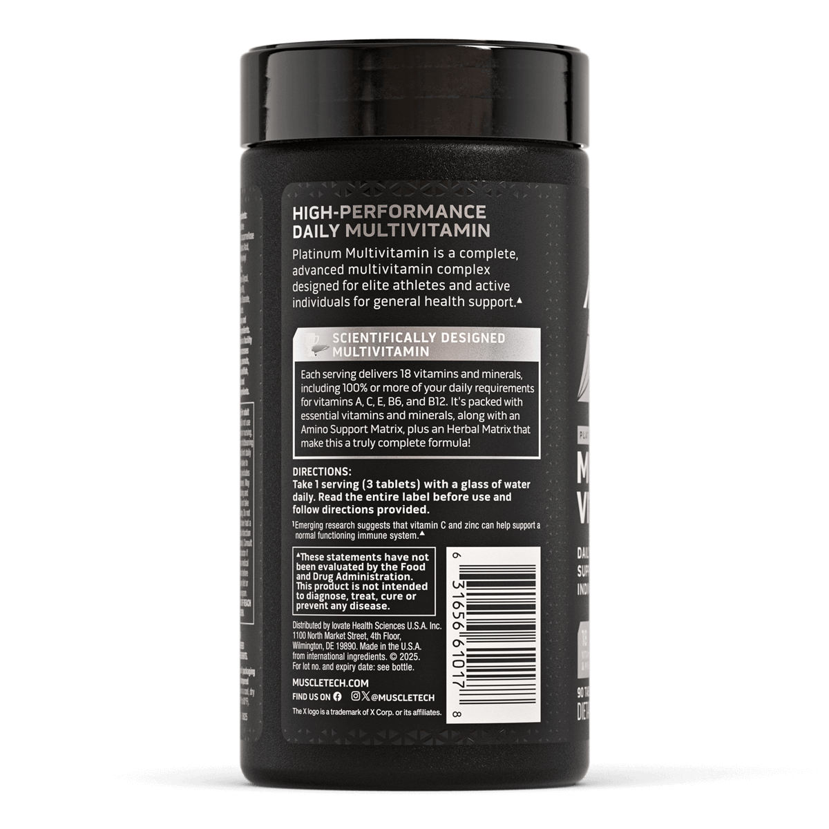 MuscleTech - Platinum Multivitamin 90 Tablets