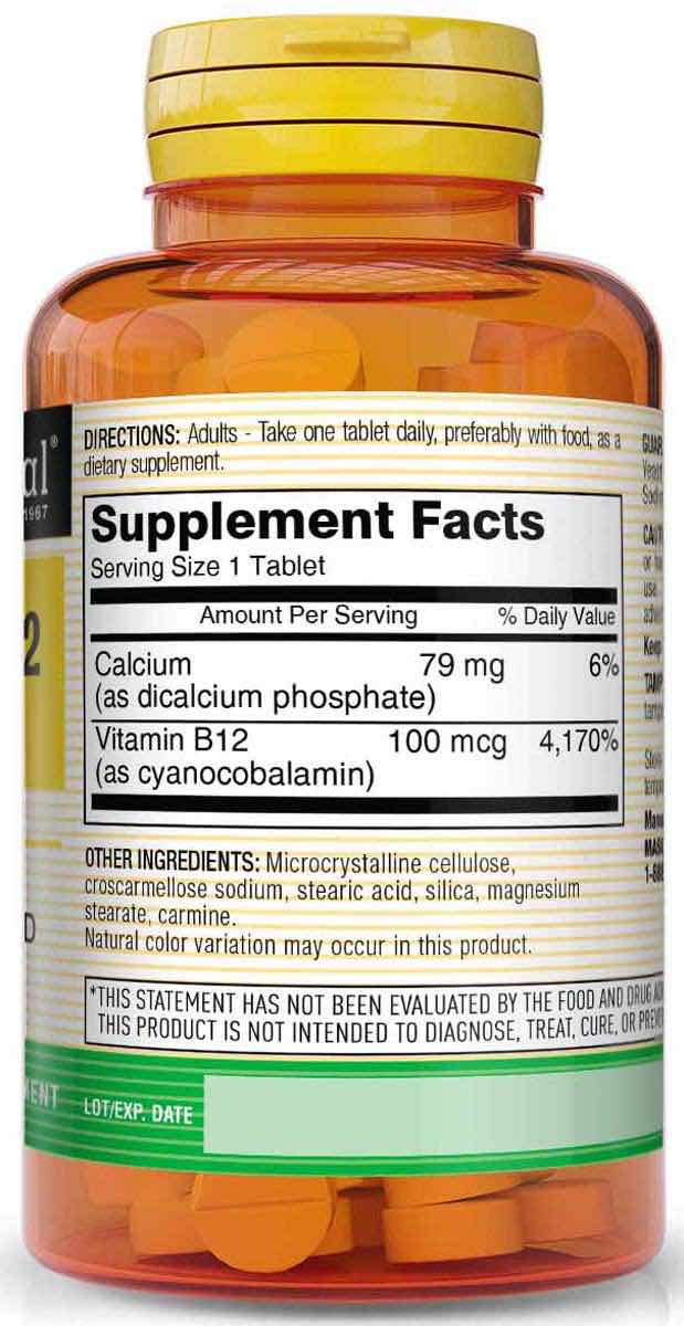 VITAMIN B12 100 MCG