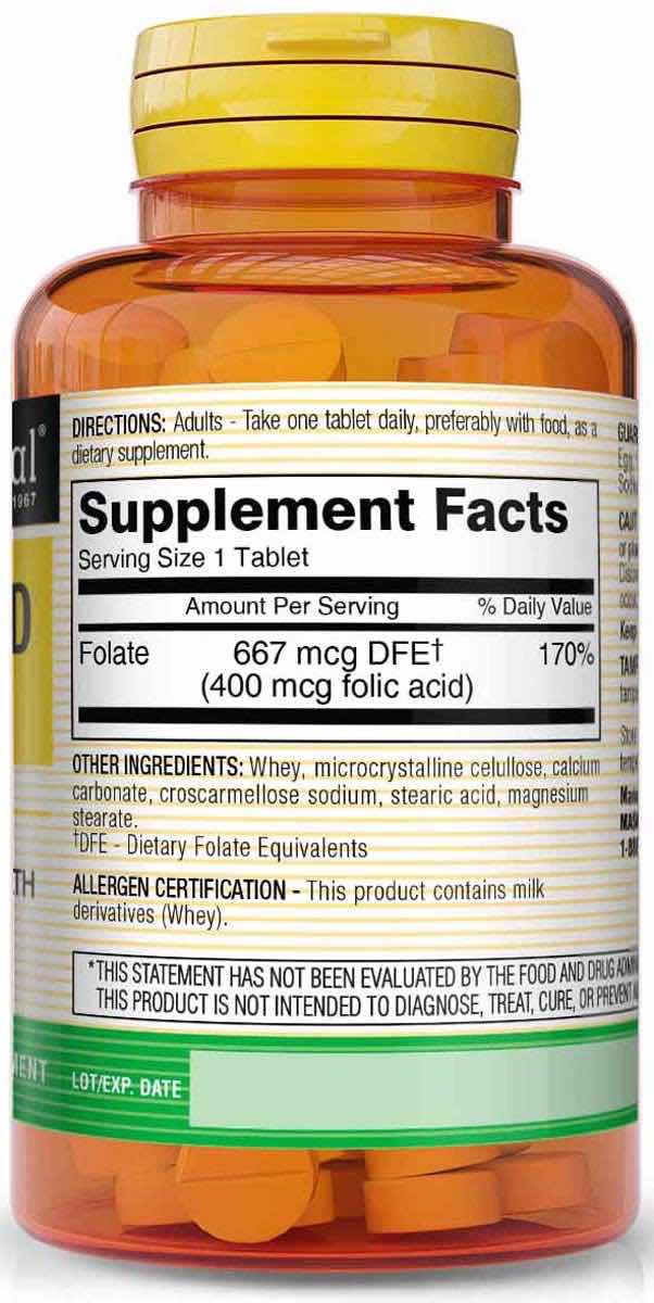 FOLIC ACID 400 MCG