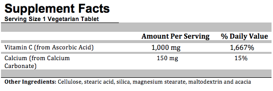 VITAMIN C 1000MG BUFFERED