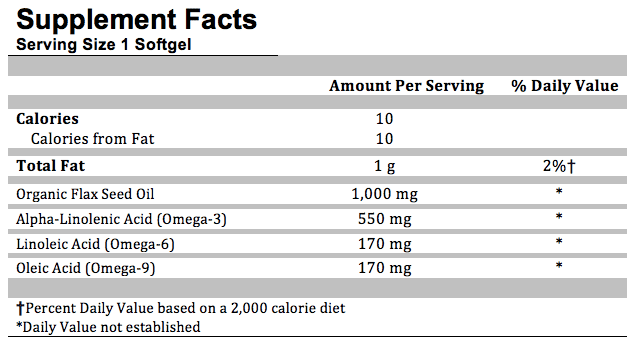 FLAXSEED OIL 1000MG