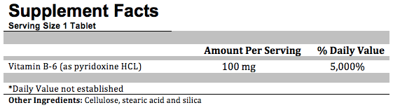 VITAMIN B6 100 MG