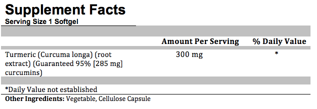 TURMERIC CURCUMIN 300 MG